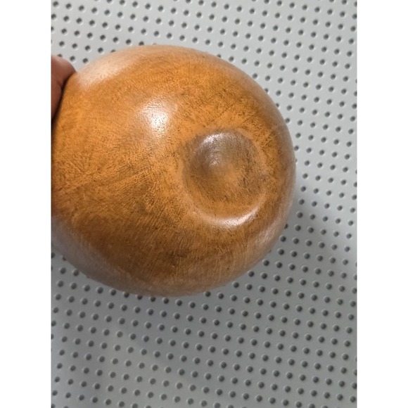 Acorn Carved Wooden Container 8 inch With Lid Canister Nature Inspired Decor EUC - Picture 7 of 8